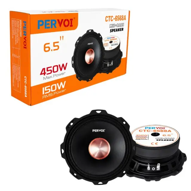 PerVoi Ηχεία Αυτοκινήτου Mid-Bass 6.5" 450W CTC-6568A - Mid-Bass Car Speakers 014504