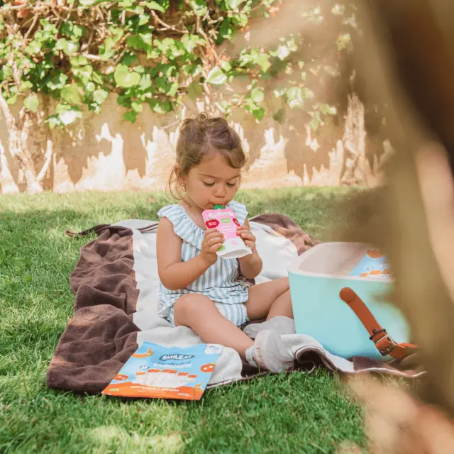Smileat, Πουρές Φρούτων σε Pouch, Βιολογικής Προέλευσης, Γιαούρτι και Raspberry, Χωρίς Γλουτένη, 100gr 2