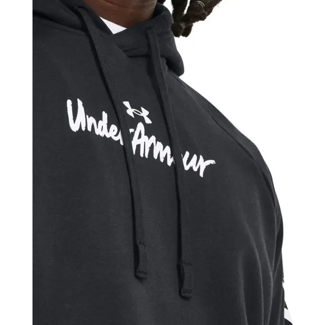 Under Armour Rival Fleece Hoodie (1379760-001) - Μαύρο - M 2