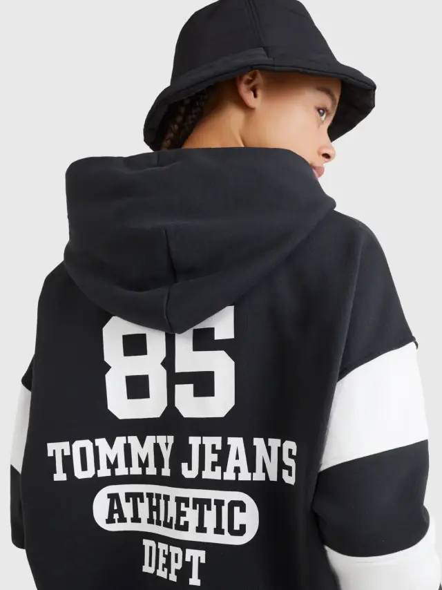 Tommy Hilfiger - Γυναικείο Φούτερ με Κουκούλα DW0DW14860-BDS Μαύρο 2