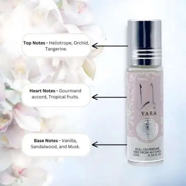 Lattafa Yara Roll On Perfume Γυναικείο άρωμα 10ml 3