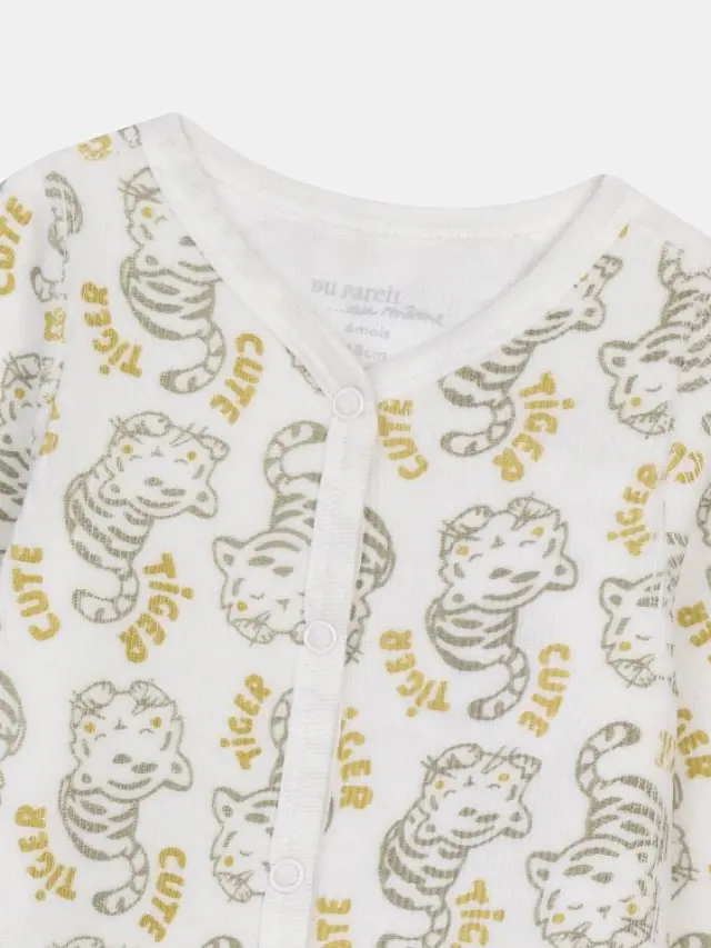 Βρεφική Πιτζάμα για Αγόρια Little Tiger ΛΕΥΚΟ 2