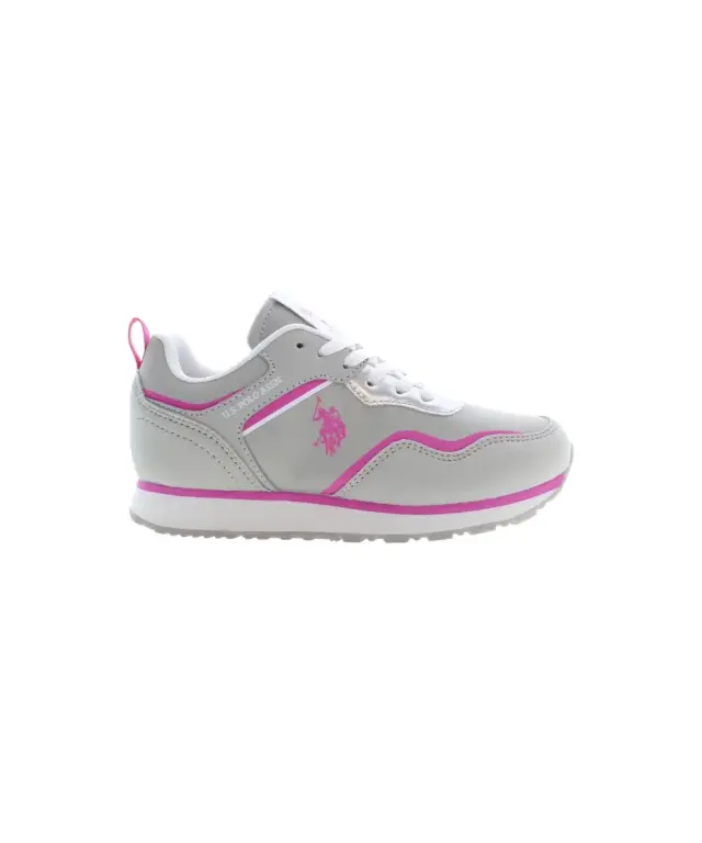 U.S. Polo Assn. - Παιδικά Sneakers Nobik NOBIK010K3NH1-LGR-FUX01 Γκρι/Φούξια