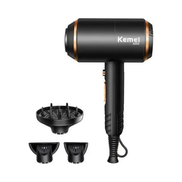 Kemei Ionic Επαγγελματικό Πιστολάκι Μαλλιών με Φυσούνα 1700W KM-8896