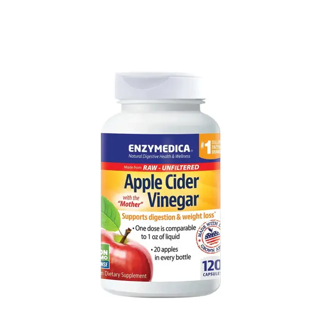 Enzymedica Apple Cider Vinegar 120 Capsules