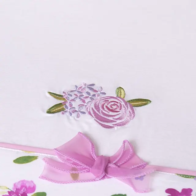 Αξεσουάρ και Βρεφικά είδη Κουβέρτα απλικέ Better Cotton λιλά - One Size 3