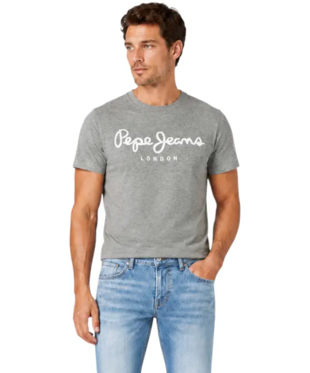 Pepe Jeans - Ανδρικό Κοντομάνικο T-shirt Original Strech PM5010177-933 Γκρι