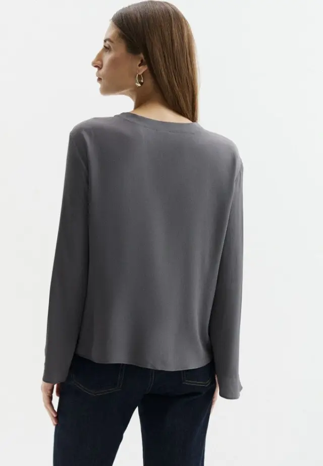 EMME BY MARELLA “EMMGAMBERO” BLOUSES (26251160212 GREY) - 44 3