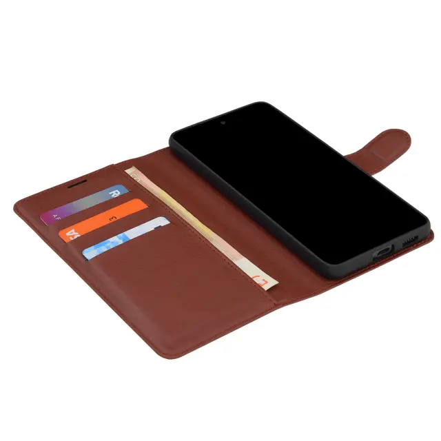 Techsuit® Leather Folio Θήκη για Galaxy S26 Ultra- Browm 2