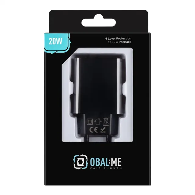 OBAL:ME Wall Charger USB-C 20W Black 2