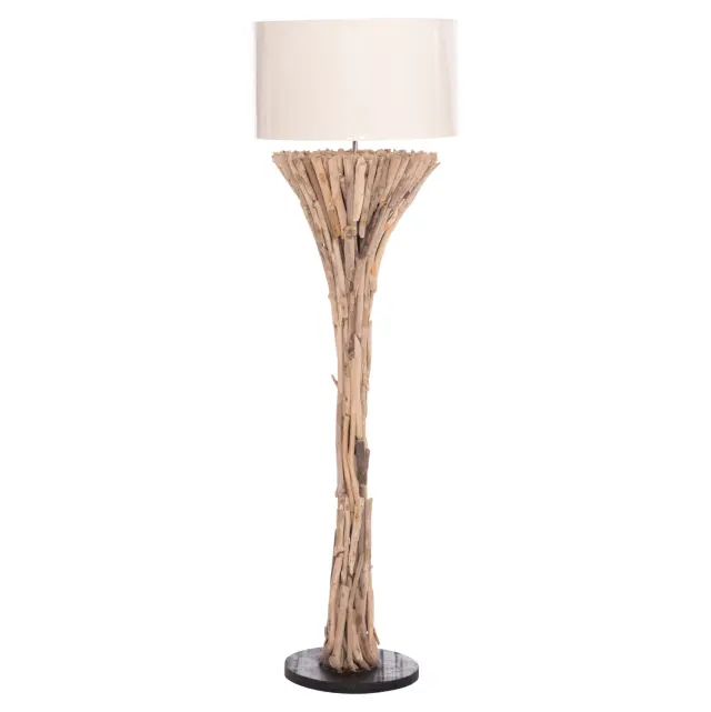 Διακοσμητικό φωτιστικό δαπέδου Altar DRIFTWOOD--λευκό PVC Φ45x142 εκ. 3
