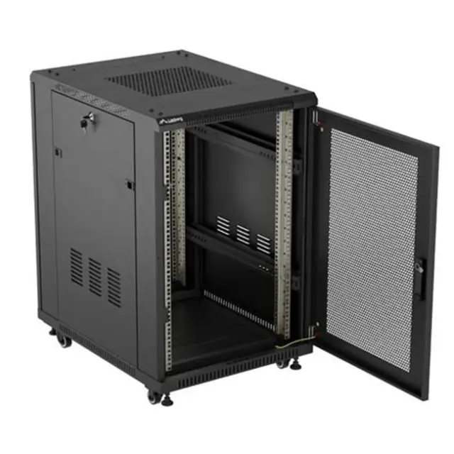 Lanberg Καμπίνα Rack 19" 18U 600X800 Black (FF01-6818-23B)