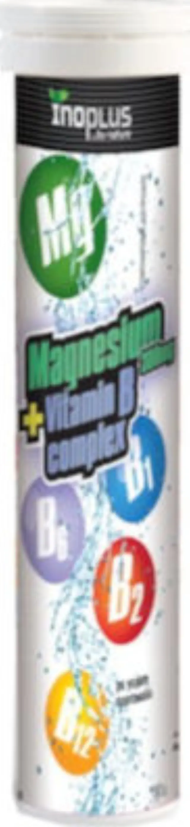 Inoplus Magnesium & B-Complex, Μαγνήσιο και Βιταμίνες Συμπλέγματος B, 20 αναβράζοντα Δισκία 1+1 2
