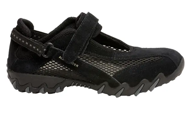 Mephisto Μπαρέτες Γυναικείο δέρμα suede/ύφασμα Μαύρο MEP/NIRO BLACK/MESH 3
