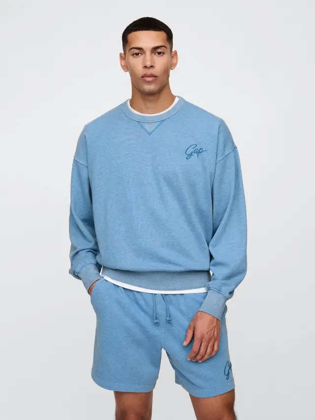 Vintage Soft Oversized Logo Φούτερ union blue