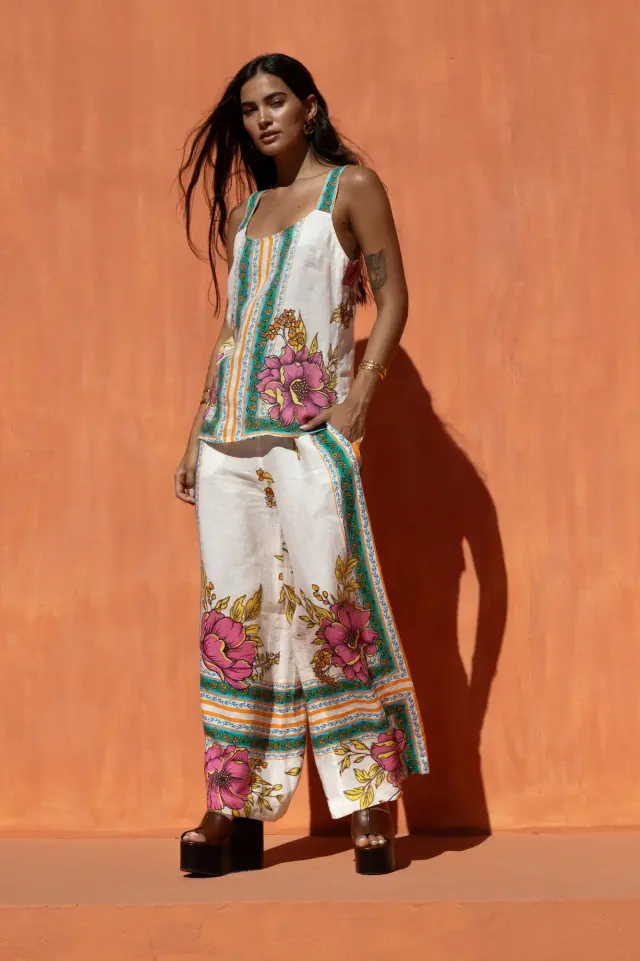 NEMA RESORT WEAR TOP (15101N034-MULTICOLOUR) - M