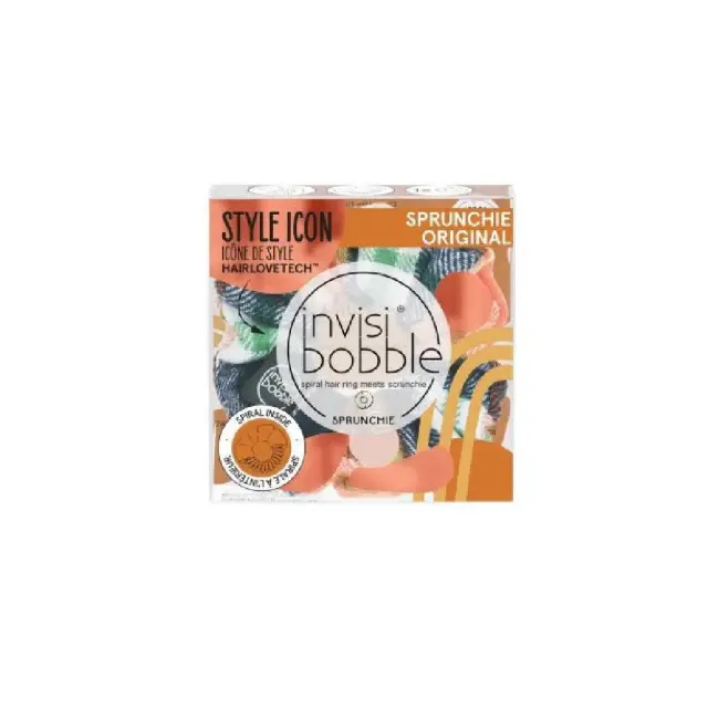 Invisibobble Sprunchie Fall in Love Channel The Flannel, Λαστιχάκι Υφασμάτινης Υφής, 1τμχ