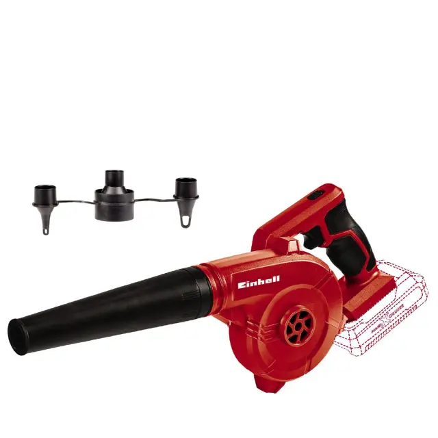 Einhell 3408001 - TC-CB 18/180 - Li Solo Φυσητήρας Χειρός Μπαταρίας με Ρύθμιση Έντασης (Χωρίς Μπαταρία + Φορτιστή)