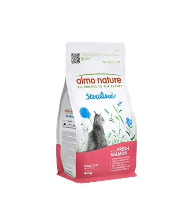 Almo Nature Functional Cat Adult Sterilized Σολομός 400gr Μονόχρωμο