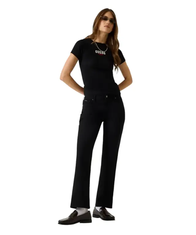 Guess - Γυναικείο Παντελόνι Τζιν G08 High Rise Skinny W5YA98D6311-INBO Μαύρο 2