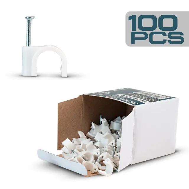 Bormann Pro BCR5100 - Στερεωτικά καρφιά στρογγυλά λευκά 3/15 100τεμ. (050643)