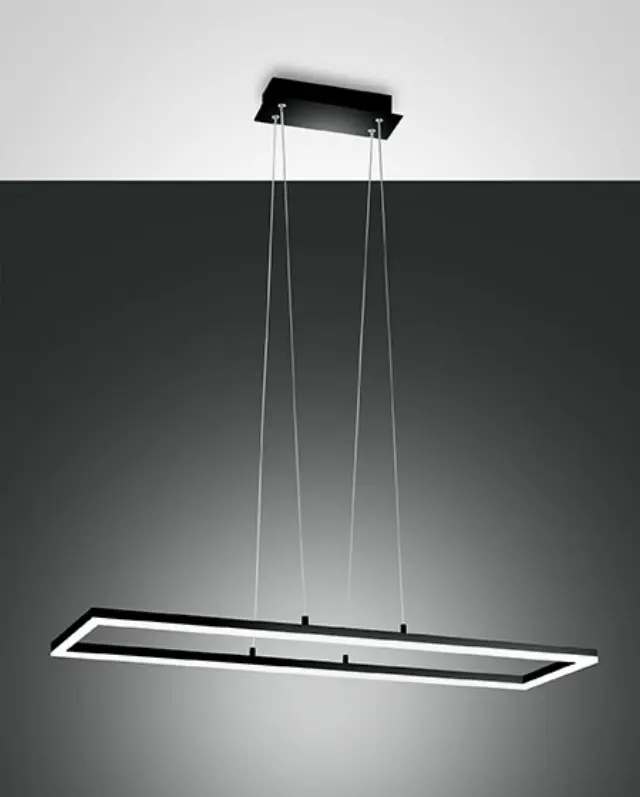 Bard 3394-45 φωτιστικό led 3000k κρεμαστό ορθογώνιο Μαύρο