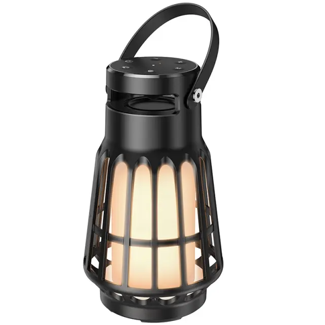 Bluetooth Φορητό Ηχείο Hoco BS61 Camping Lamp V5.3 8h TWS 10W 3600mAh με Micro SD FM USB και Outdoor Sound Effects Μαύρο 3