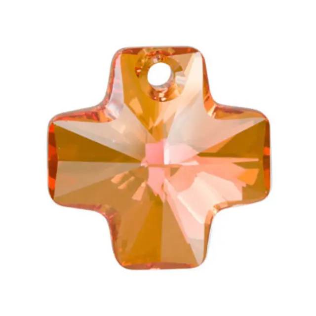Swarovski 6866 Cross Pendant Crystal Astral Pink 20mm - 1τεμ