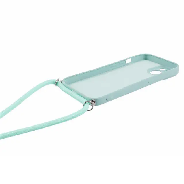 Θήκη Σιλικόνης με Κορδόνι για το Λαιμό για iPhone 14- Mint OEM 3
