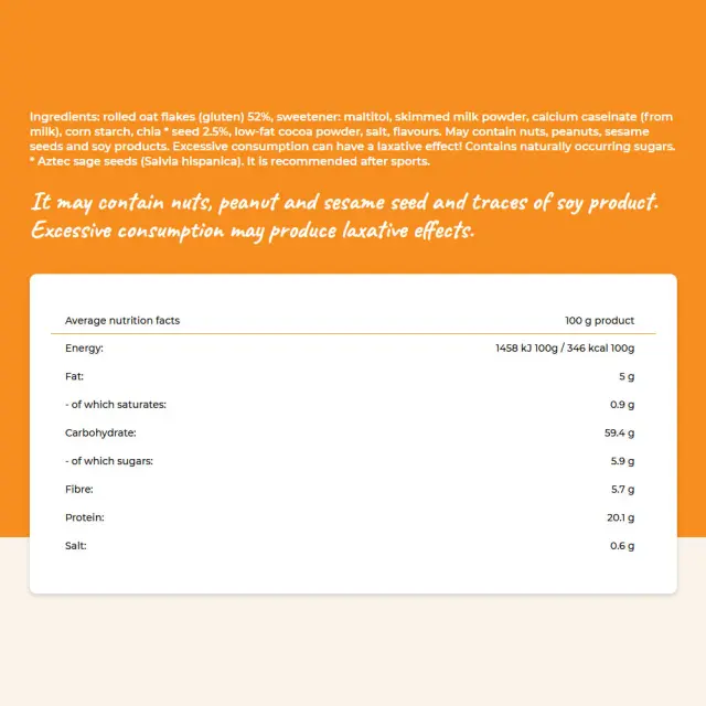 Cerbona Salted Caramel Flavour Protein Oat Porridge 2