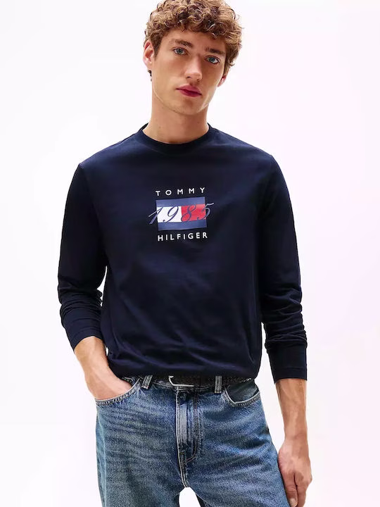 Tommy Hilfiger Μπλέ Σκούρο Μπλούζα Μακρυμάνικη Μπλε Σκούρο