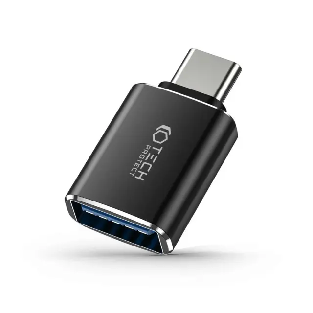 Tech-Protect UltraBoost USB-C to USB-A OTG Adapter Black