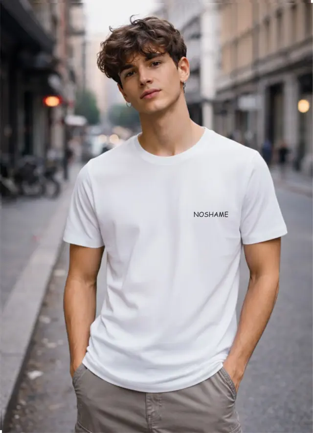 T-shirt Noshame® Λευκό με τύπωμα - 142694 - XXL 2