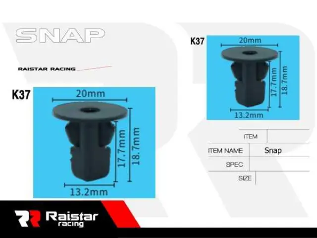 Σετ συνδετήρες αυτοκινήτου - 10pcs - R-F16101-26 - 180873 2