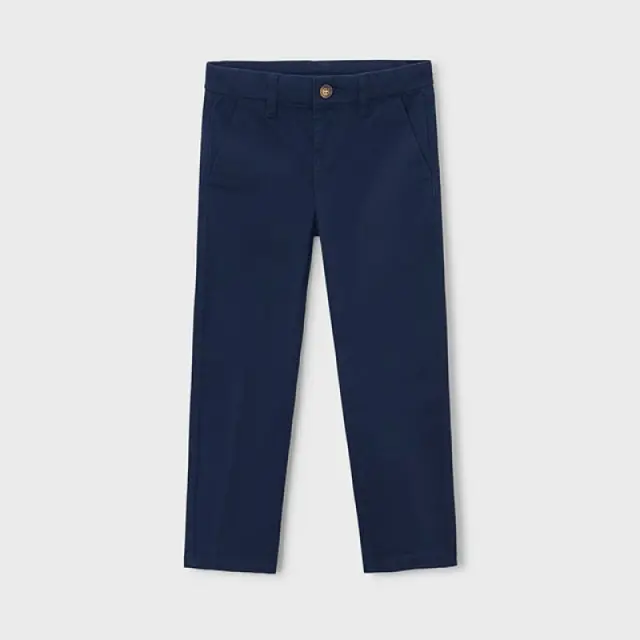 Mini 2 έως 10 ετών Παντελόνι μακρύ chino καπαρντινέ ναυτικό μπλε - 8Ε