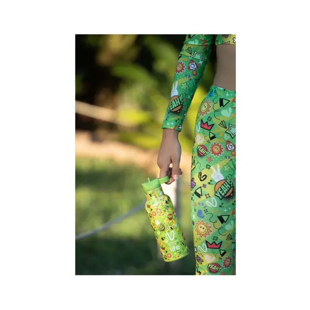 Eco Life Θερμός από ανοξείδωτο ατσάλι Emotions 500ml πράσινο BOROLA 33-BO-2320 2