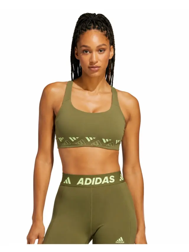 Adidas Χακί Αθλητικό Μπουστάκι PWI MS Logo HD7691 - XS 2