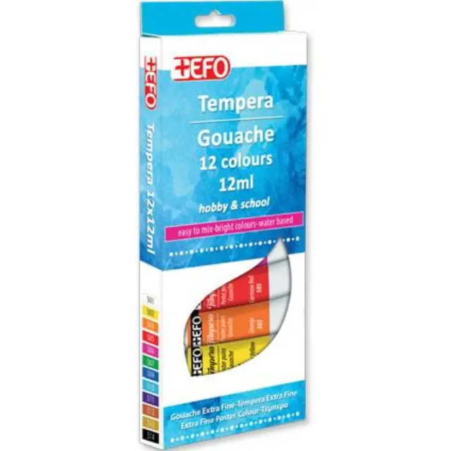 Τέμπερες +Efo 12 Χρώματα 12ml