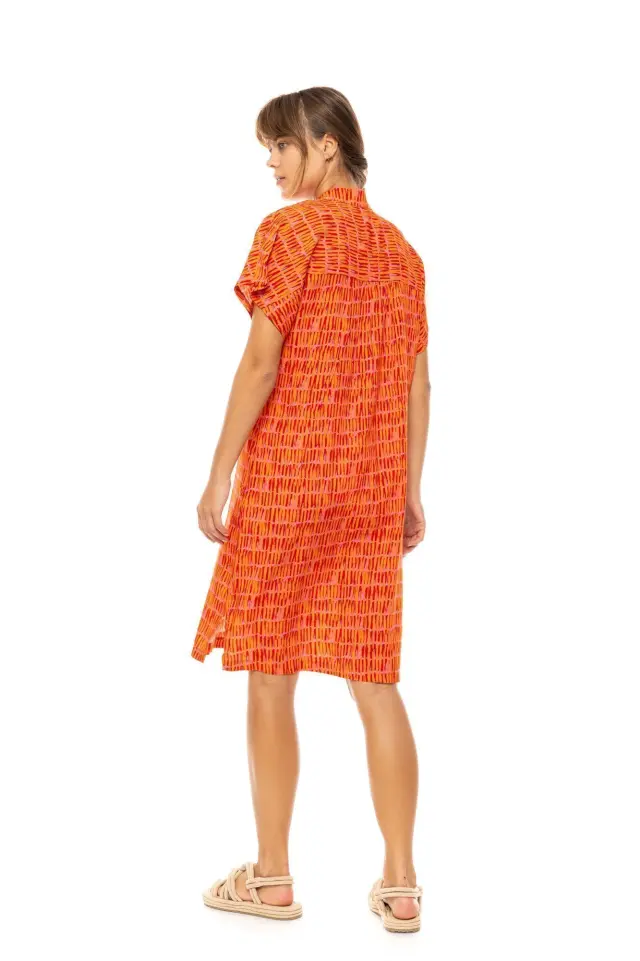 Beachwear Sorbet B624 Orange Pink Label 3
