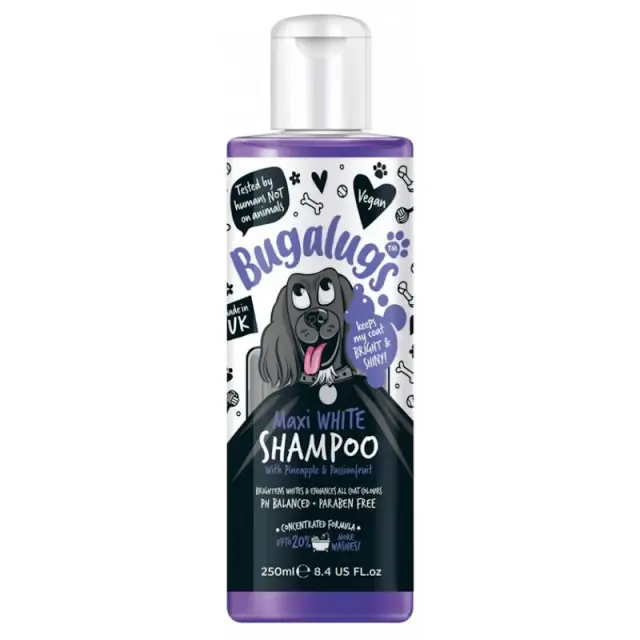 Bugalugs Shampoo Maxi White Whitening 250ml Μονόχρωμο