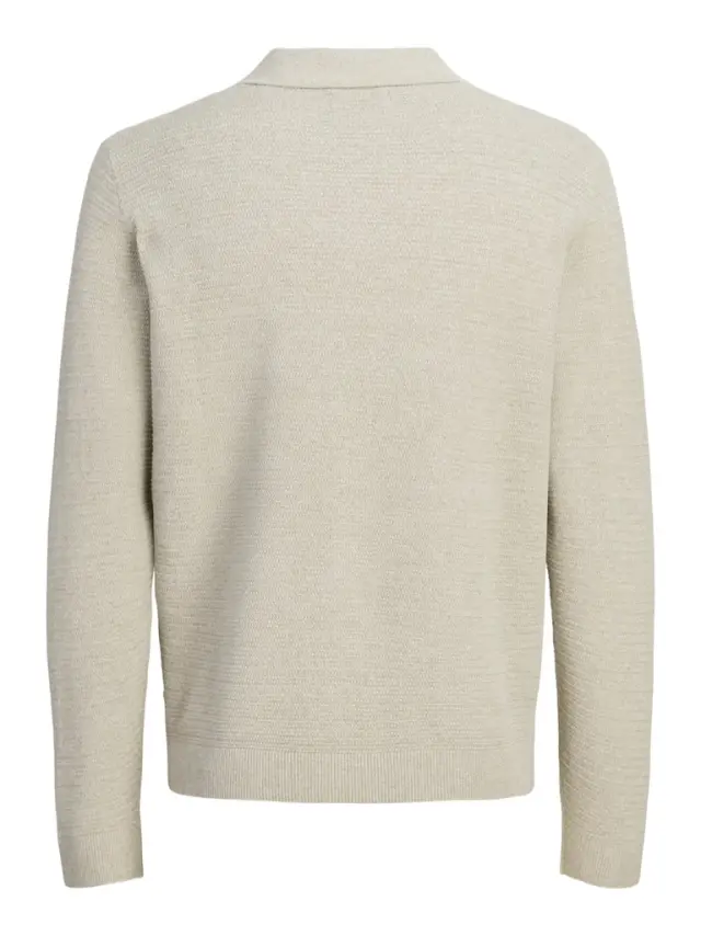 JPRBLURILEY KNIT POLO LS Mermaid