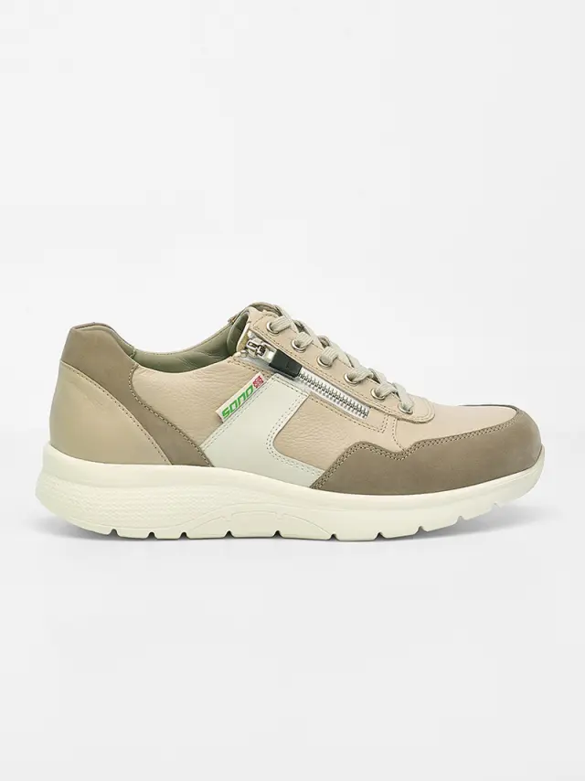 Mephisto/Sano Sneakers Ανδρικό δέρμα/δέρμα Nubuck Μπεζ SAN/AMORY CLOUD - 44 2