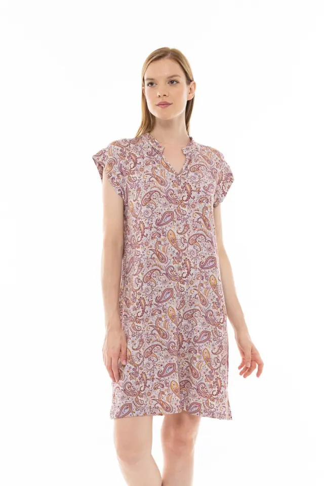 S1244 - Type - NIGHTGOWN VIOLETE PAISLEY 2