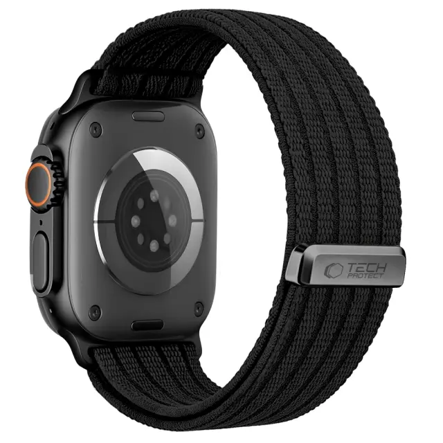 Tech-protect Nylon Sport Apple Watch 8 / 9 / 10 / 11 / 12 / Se / Ultra (44 / 45 / 46 / 49 Mm) Black 3
