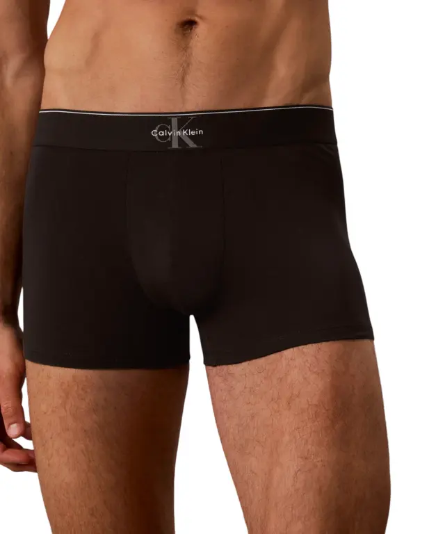 Calvin Klein - Ανδρικά Μποξεράκια 3Pack Graphic Monogram Cotton Stretch LV00NB4472-GUV Μαύρο 3
