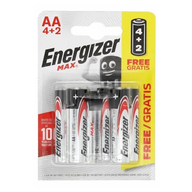ENERGIZER Max LR6 AA αλκαλικές μπαταρίες AA 1.5V 6 τμχ