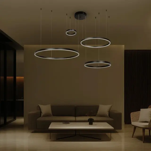 kelvo® VENOM KLV-101-0202 Μαύρο Κρεμαστό LED Φωτιστικό 150W CCT Dimmable 2