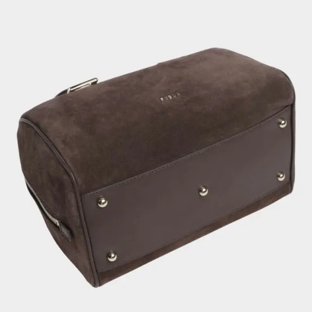 Furla - Γυναικεία Δερμάτινη Τσάντα Ώμου/Χειρός Olivia M Boston WB02148-BX4018-3244S Καφέ 3