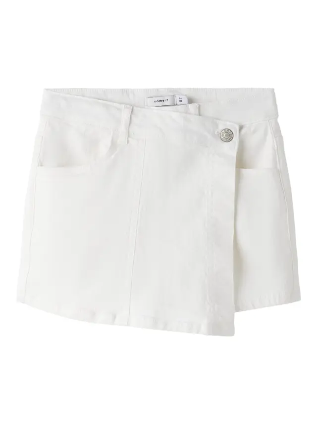 Name It Σορτς κοριτσίστικο υφαντό Λευκό NKFROSE TWI SKORT 1115-TP - 13258819 - 6Y