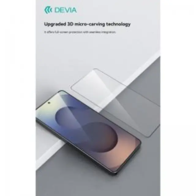 Tempered Glass Full Face HD Devia Samsung Galaxy S26 5G με Βοηθητικό Εργαλείο Van Μαύρο (1 τεμ.) N70400 3